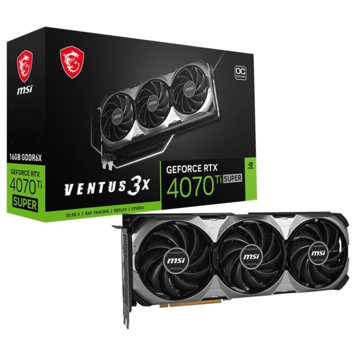 Видеокарта MSI PCI-E 4.0 RTX 4070 Ti SUPER 16G VENTUS 3X OC NVIDIA GeForce RTX 4070TI Super   107483 - фото 51646847