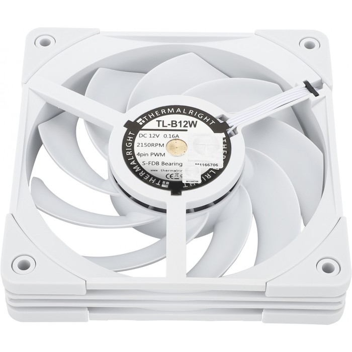 Вентилятор Thermalright TL-B12-W белый 4-pin 28.1dB 205gr Ret - фото 51646861