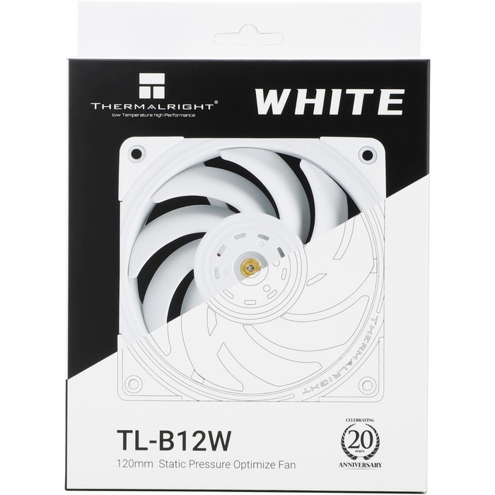 Вентилятор Thermalright TL-B12-W белый 4-pin 28.1dB 205gr Ret - фото 51646865