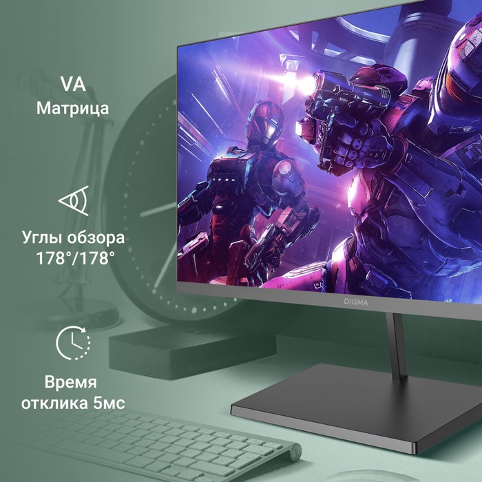 Монитор Digma 23.8" Progress 24A501F черный VA LED 5ms 16:9 HDMI матовая 250cd 178гр/178гр   1074883 - фото 51663401