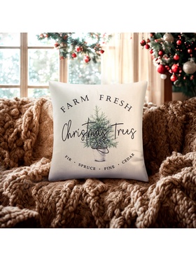 Наволочка декоративная новогодняя «Этель. Christmas trees» 40×40(±6) см, 100% хлопок