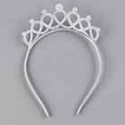 Карнавальный костюм «Снежинка»: ободок, платье голубое, рост 104-110 см - Фото 8