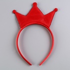 Карнавальный костюм «Новогодняя принцесса»: ободок, платье красное с короной, рост 98-104 см - Фото 8