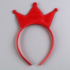 Карнавальный костюм «Новогодняя принцесса»: ободок, платье красное с короной, рост 104-110 см - Фото 8