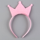 Карнавальный костюм «Стильная принцесса»: ободок, платье розовое с короной, рост 98-104 см - Фото 8