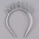 Карнавальный костюм «Стильная принцесса»: ободок, платье голубое с лебедями, рост 98-104 см - Фото 6