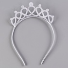 Карнавальный костюм «Снежинка»: ободок, платье голубое, рост 98 см - Фото 8