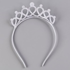 Карнавальный костюм «Снежинка»: ободок, платье голубое, рост 104 см - Фото 8