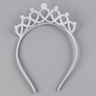 Карнавальный костюм «Снежинка»: ободок, платье голубое, рост 110 см - Фото 8