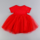 Карнавальный костюм «Новогодняя принцесса», рост 110 см, ободок, платье с короной, красный - Фото 5