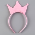 Карнавальный набор «Стильная принцесса», ободок, платье с короной, рост 98 см, розовый - Фото 8