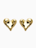 Серьги пластик «Сердца» течение, цвет золото - Фото 3