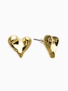Серьги пластик «Сердца», течение, цвет золото - Фото 1