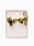 Серьги пластик «Сердца», течение, цвет золото - Фото 4