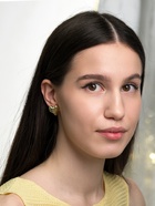 Серьги пластик «Сердца», течение, цвет золото - Фото 5