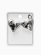 Серьги пластик «Сердца» течение, цвет серебро - Фото 4