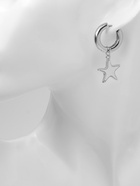 Серьги со съёмным элементом «Трансформер» звёзды, белые в серебре - Фото 8