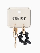 Серьги со съёмным элементом «Трансформер» клевер-сердце, цвет чёрный в золоте - Фото 14