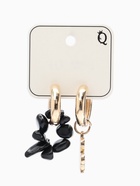 Серьги со съёмным элементом «Трансформер» клевер-сердце, цвет чёрный в золоте - Фото 7