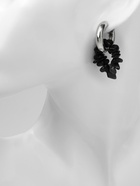 Серьги со съёмным элементом «Трансформер» клевер-сердце, цвет чёрный в серебре - Фото 8