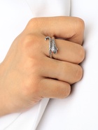 Кольцо «Змея», завиток, красное в серебре, безразмерное - Фото 1