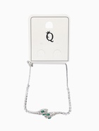 Браслет со стразами «Змея», цвет зелёный в серебре  (артикул 10484404)  большой выбор товаров оптом и в розницу по низким ценам с доставкой