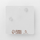 Серьги висячие «Новогодние» медведь с подарком, цветные в золоте - Фото 6