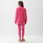 Костюм женский (свитшот и леггинсы) KAFTAN Plushy р. 40-42, фуксия 10610204 - фото 14440954