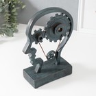 Сувенир полистоун бюст "Человек с шестерёнками в голове"  16х8х26 см - фото 25472878