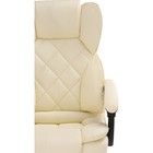 Кресло для руководителя Kolsonметалл/экокожа, хром/кремовый 64x68x114 см 10510432