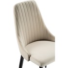 Стул для кухни Kora, на металлокаркасе, цвет чёрный/бежевый - Фото 5