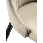 Стул для кухни Kora, на металлокаркасе, цвет чёрный/бежевый - Фото 6