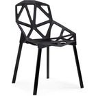 Пластиковый стул One PC-015 металл/пластик, черный 55x56x80 см 10510984