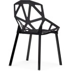 Пластиковый стул One PC-015 металл/пластик, черный 55x56x80 см 10510984