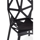 Пластиковый стул One PC-015 металл/пластик, черный 55x56x80 см 10510984