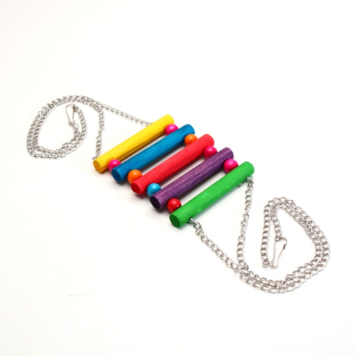 Качели-лесенка для птиц, длина цепи 36 см - Фото 1