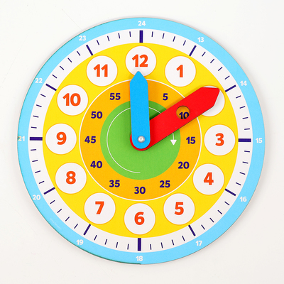 Развивающая игра «Часы. Учим время», 16 карточек, 16 фишек