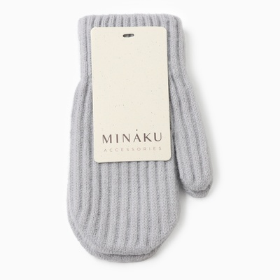 Варежки детские MINAKU, голубые, размер 18 см