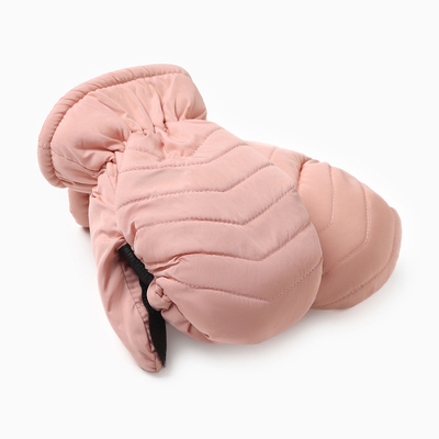 Варежки зимние детские MINAKU, розовые, 18 см