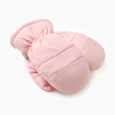 Варежки зимние детские MINAKU, розовые, 15 см