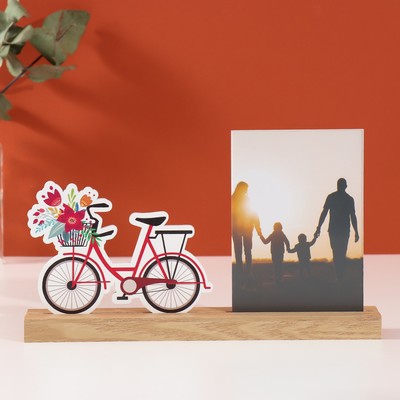 Фоторамка для фото 10×15 см «Весенний велосипед», 4×27.3×14 см