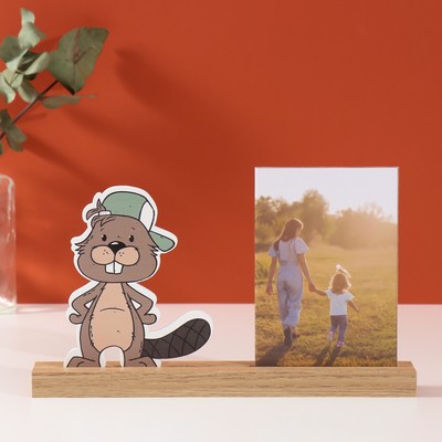 Фоторамка для фото 10×15 см «Бобр добр», 4×27.3×14 см