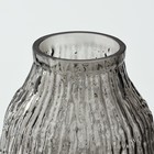Ваза для цветов «Смоки» из черного стекла 31.5×15×15 см - фото 25501268