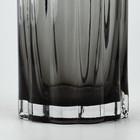 Ваза для цветов «Тренди» из черного стекла 20×9×9 см - фото 25501277