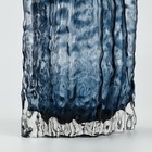 Ваза "Марбл блу" из синего стекла 20,5*15,5*10 см - фото 25501281