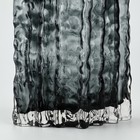 Ваза "Марбл блэк" из черного стекла 20.5*15.5*10 см - фото 25501289