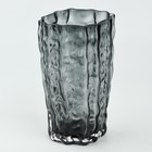 Ваза для цветов «Марбл блэк» из черного стекла 23×15×9 см 10547475 - фото 14321602