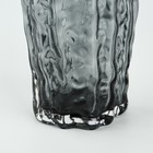 Ваза для цветов «Марбл блэк» из черного стекла 23×15×9 см 10547475 - фото 14321604