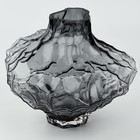 Ваза для цветов «Диаманд блэк» из черного стекла 23×26×26 см - фото 25501311