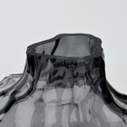 Ваза для цветов «Диаманд блэк» из черного стекла 23×26×26 см - фото 25501312